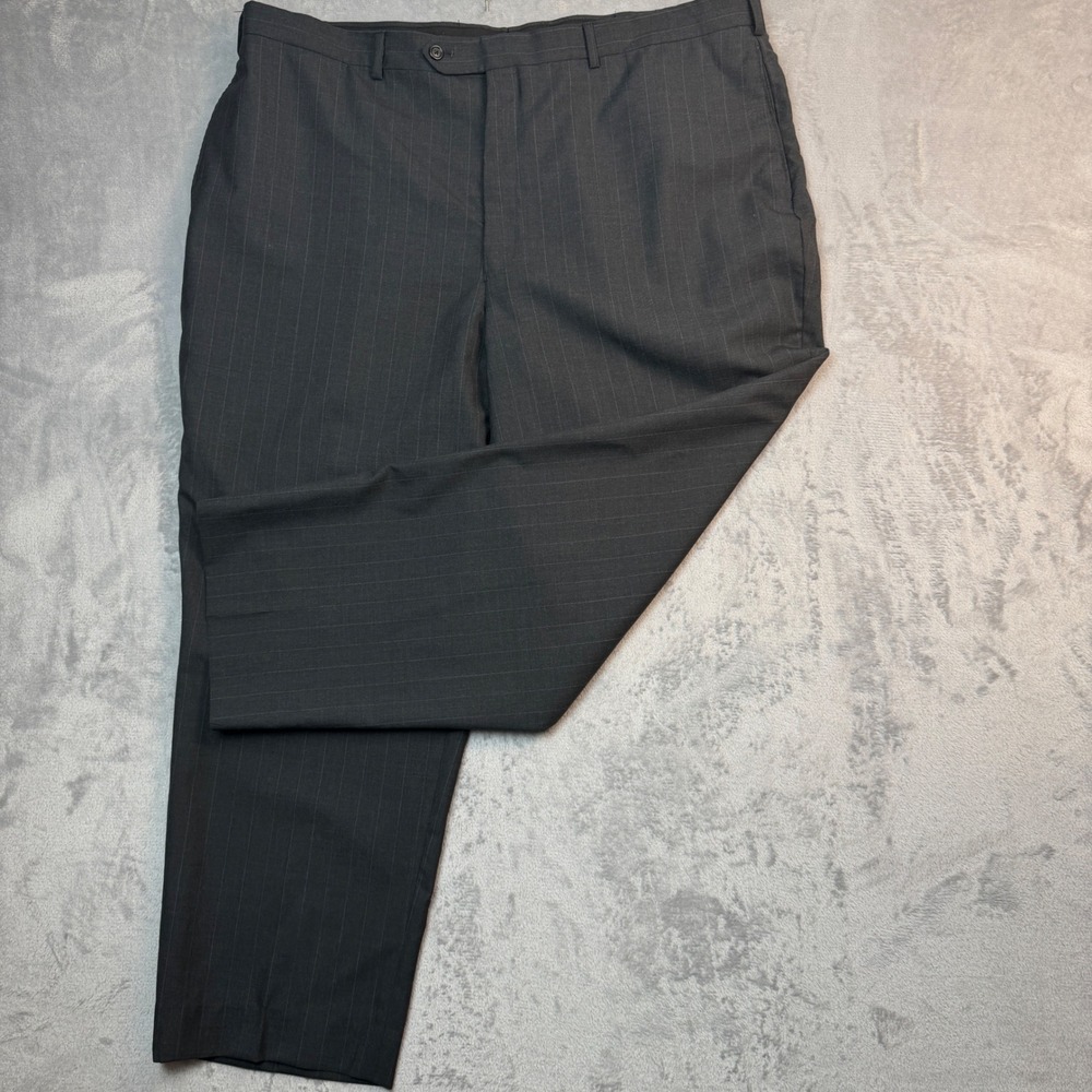 Jos. A. Bank Dress Pants Mens 43x28 Gray Pinstripe Business Express Separates
